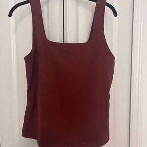 Elegant Burgundy Sleeveless Top